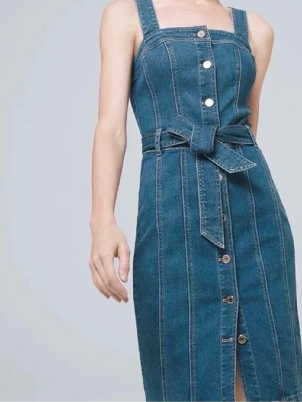 White House Black Market Everyday Soft Denim Dress